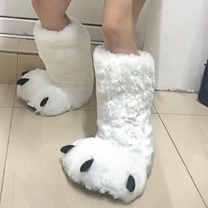 Oversized Bear Claw Slippers