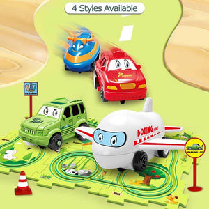 Kids Educational Puzzle Track Car Play Set